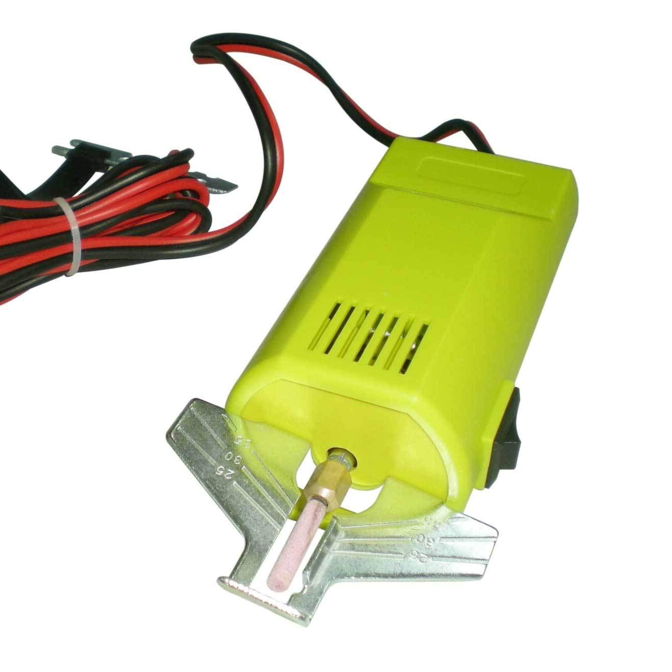 Timber Tuff CS-12V 12-Volt Portable Electric Chainsaw Sharpener - Professional Chainsaw Chain Sharpening Tool for DIY, Woodworking & Outdoor Use