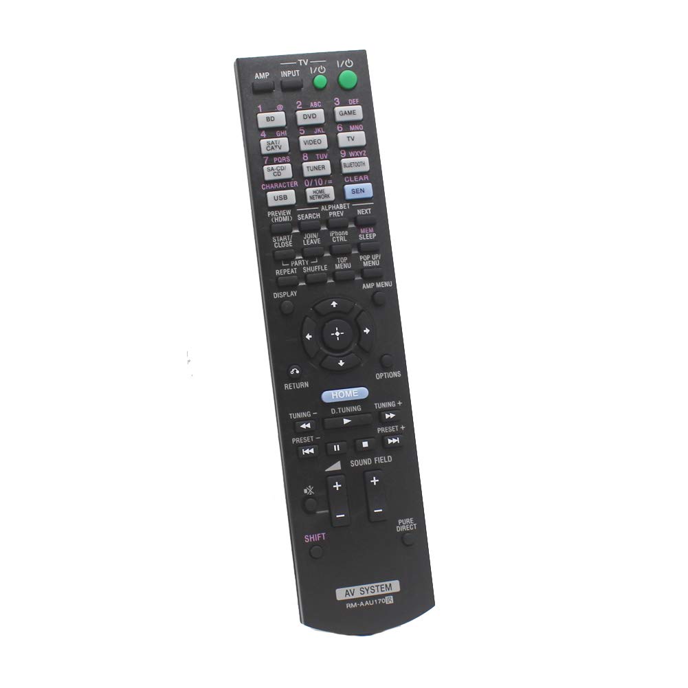Original Remote Control Replacement for Sony STR-DN840, RMAAU170, STR-DH540, STR-DH740, STR-DH550 AV Receiver - Compatible with Home Theater Systems (Perfect for Movie Nights & Music Listening)
