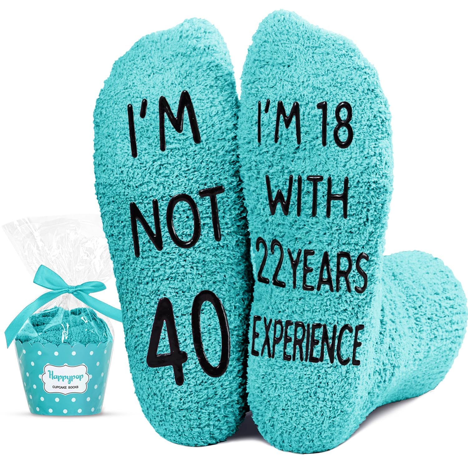 HappyPop Funny Birthday Socks for Women & Men - Novelty 30s 40s Gifts (31-40 Years) - Perfect for Birthday Parties, Gag Gifts & Special Occasions