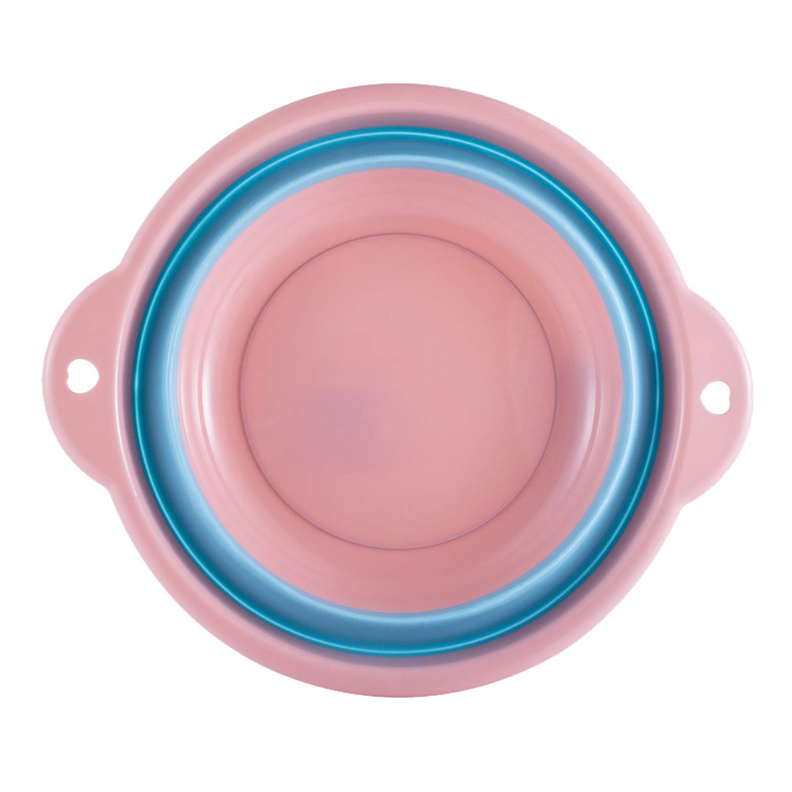 Foldable Silicone Wash Basin - Portable & Multifunctional Plastic Container for Kitchen, Bathroom, Camping & Travel (Pink, Small) - Perfect for Washing Dishes, Fruits, and Storing Pantry Items