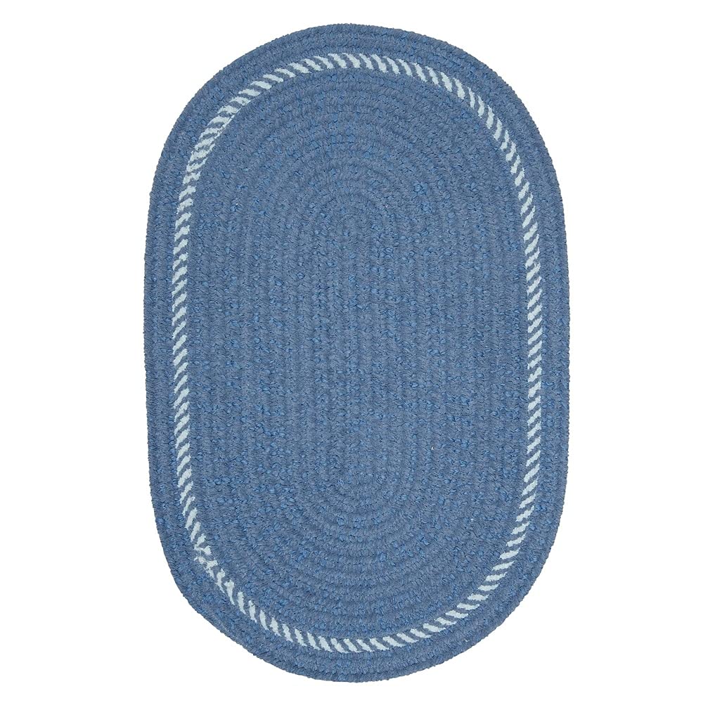 Colonial Mills Surroundings Chenille Nursery Rug - Soft Sprout Green 6' x 9' Oval Baby Room Rug | Non-Slip, Washable & Comfortable for Kids Play Area, Nursery Decor & Toddler Bedroom Floor Mat