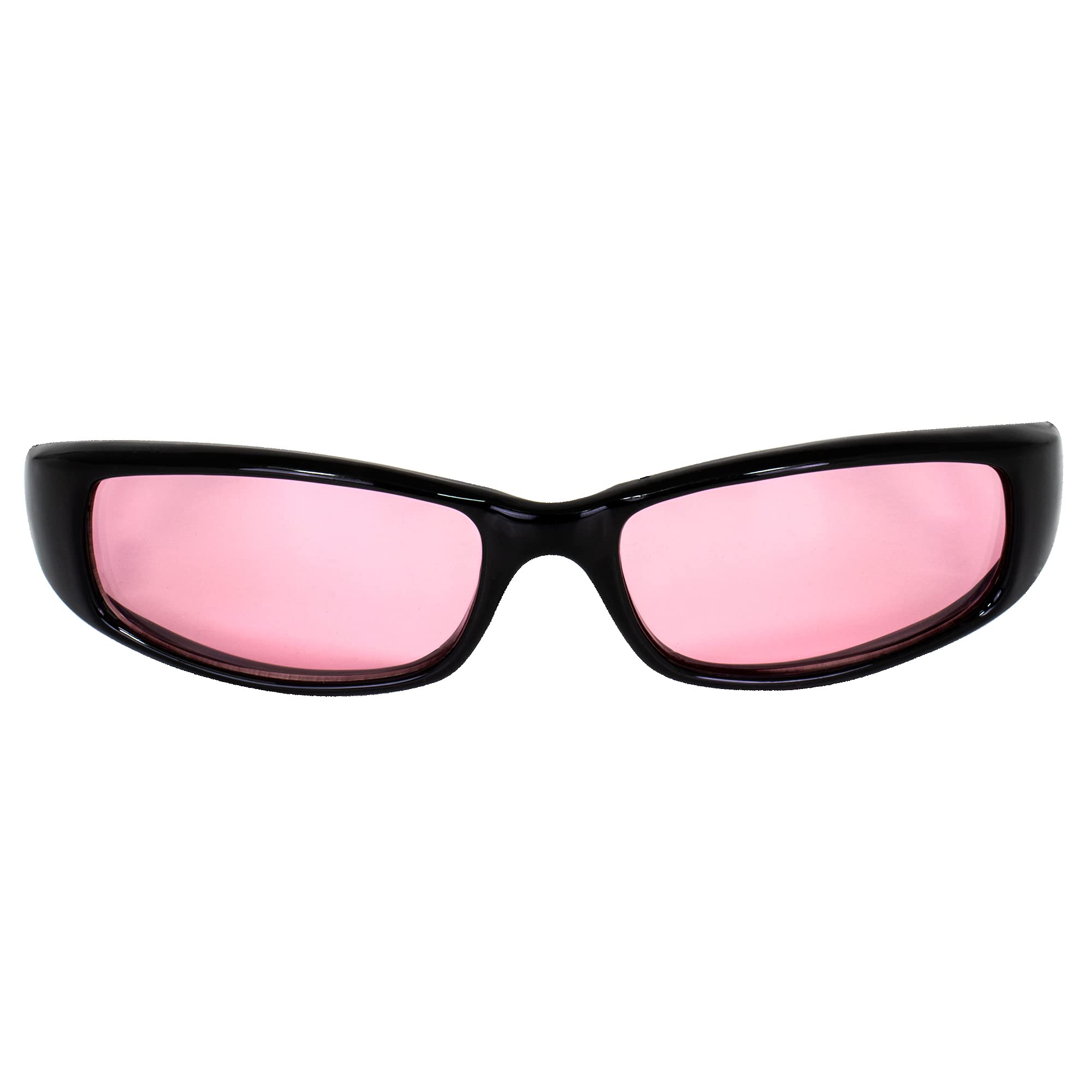 3 Pairs of MF Eyewear Bad Attitude Motorcycle Glasses - Shatterproof Polycarbonate, Black Frame, UV400 Protection, Scratch-Resistant - Clear, Purple & Rose Lenses for Motorcycle Riding, Cycling & Outdoor Sports