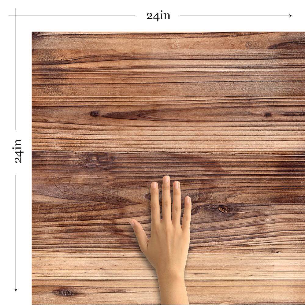 Tan and Brown Wood Imitation Peel and Stick Removable Wallpaper 5273 - Self-Adhesive Decorative Wall Covering for Bedroom, Living Room & Office
