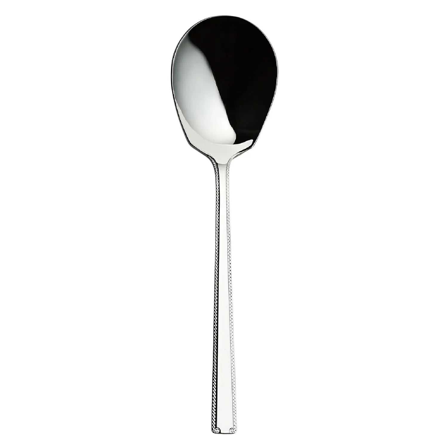 Luckywood Romance Stainless Steel Serving Spoon - Elegant Dining Utensil for Restaurants, Weddings & Home Entertaining