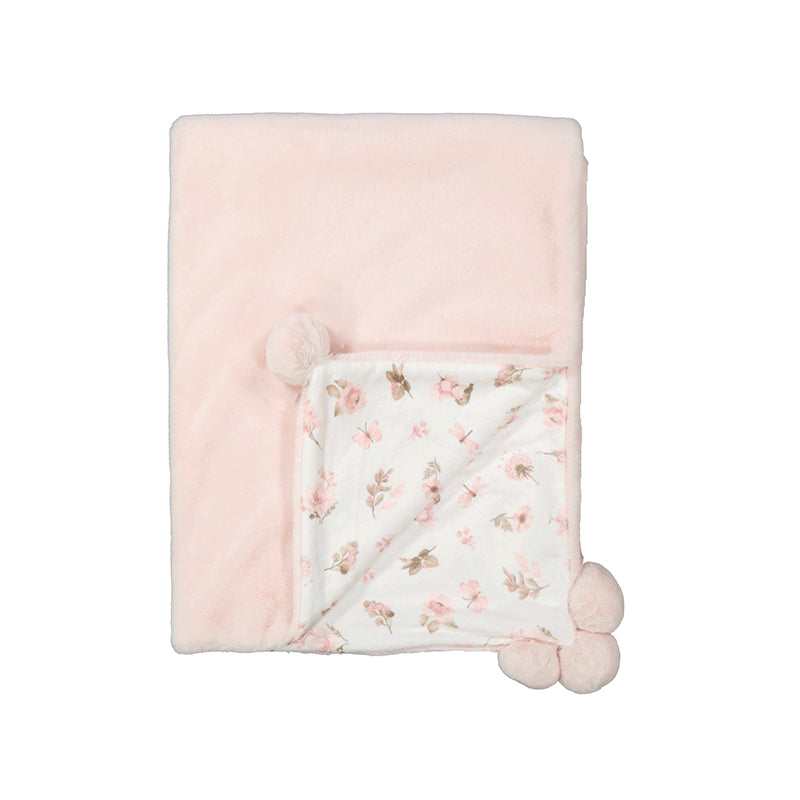 Mayoral Soft Pom Pom Blanket - Cozy & Warm Throw in Assorted Colors | Perfect for Couch, Bed, Nursery & Gift Giving