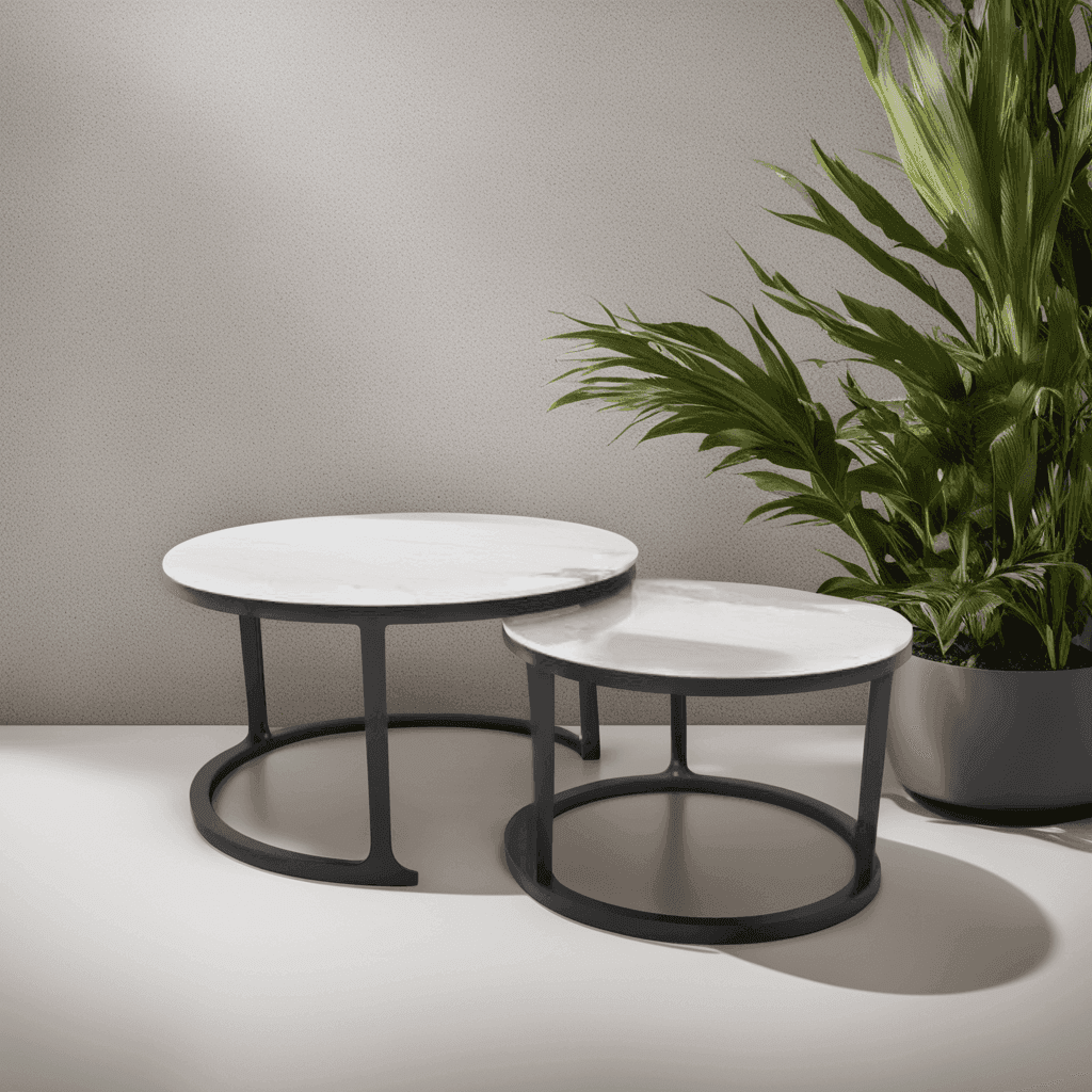 Emmie II Sintered Stone Coffee Table - Modern & Durable Living Room Furniture for Home Decor | Perfect for Small Spaces, Apartments & Lounge Areas