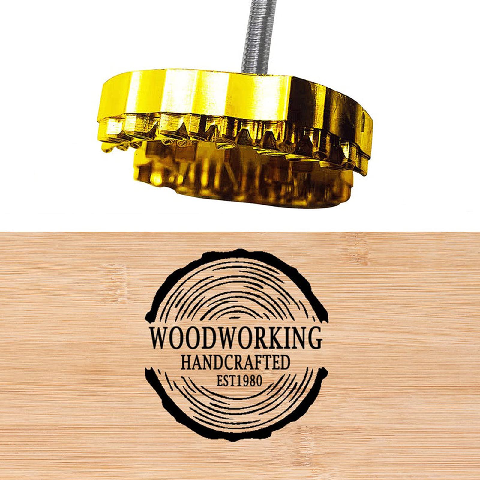 Custom Wood Branding Iron with Logo - Personalized Wood Burning Tool for DIY Projects, Wedding Gifts & Holiday Presents (5