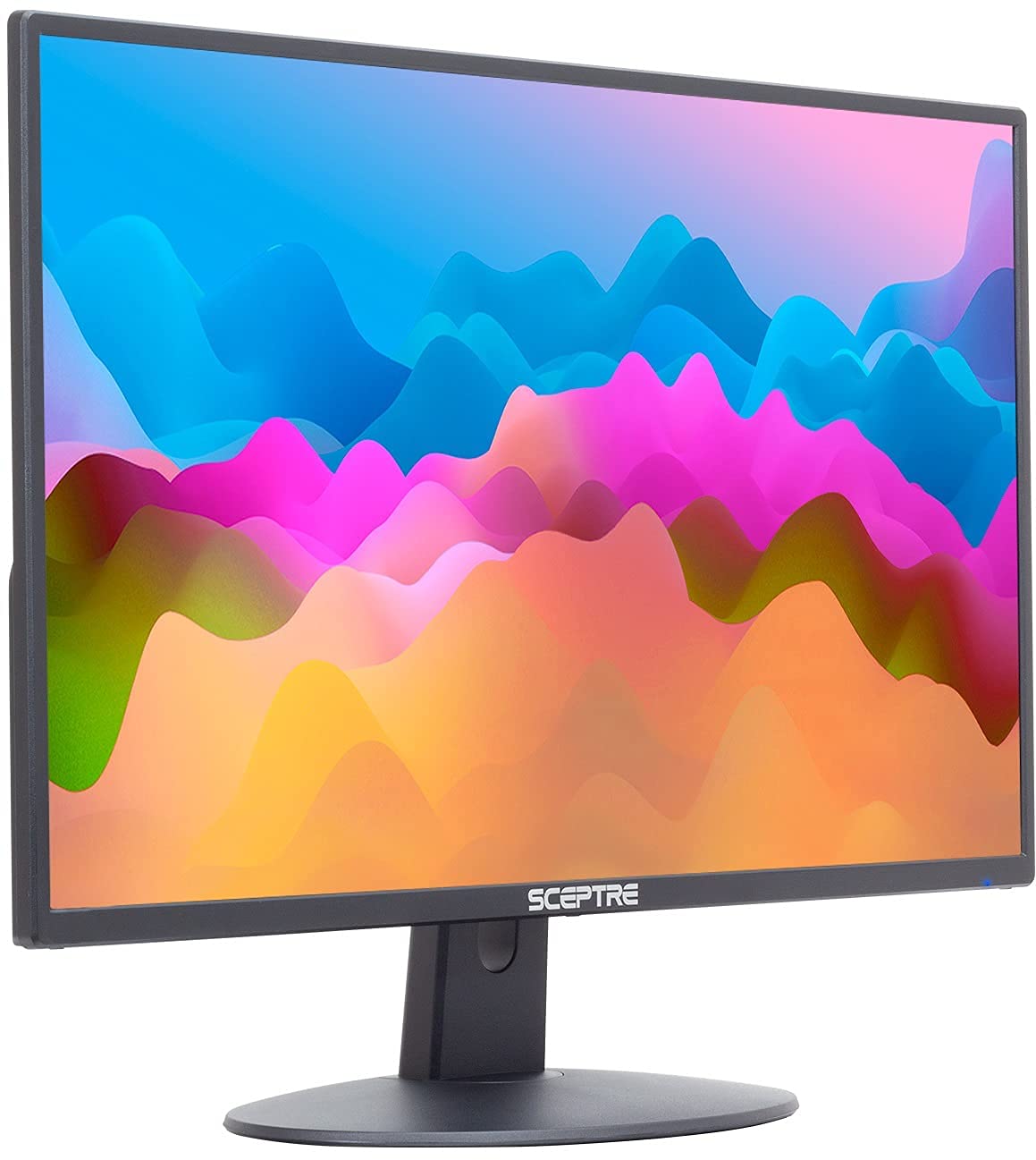 Sceptre E249W-19203R 24-inch Full HD 1080p LED Gaming Monitor with 75Hz Refresh Rate, Dual HDMI & VGA Ports, Built-in Speakers - Machine Black (Renewed) - Perfect for Home Office, Gaming Setup & Multi-Screen Workstations