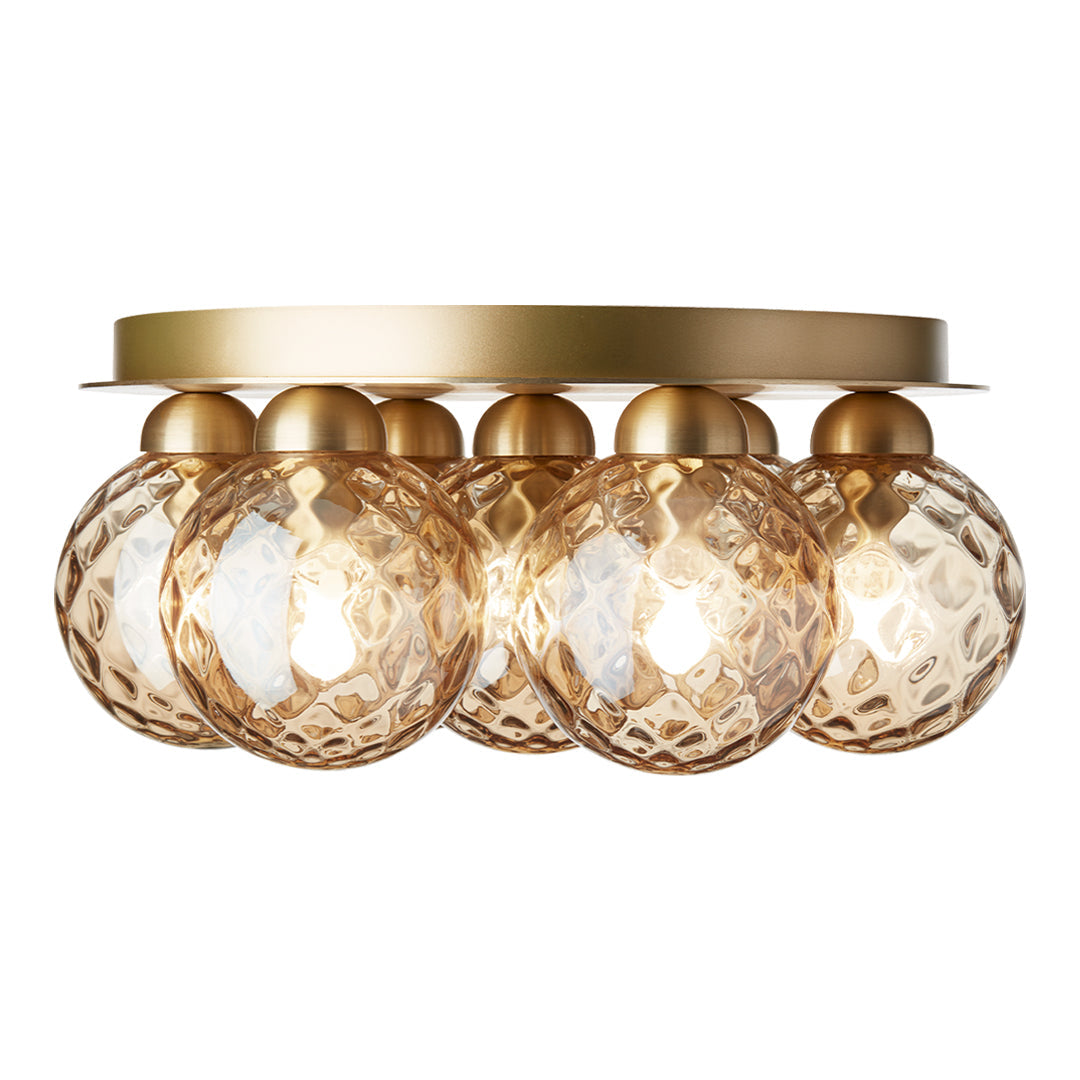 Apiales 7-Light Modern Ceiling Fixture - Elegant Flush Mount Lighting for Living Room, Bedroom & Dining Room