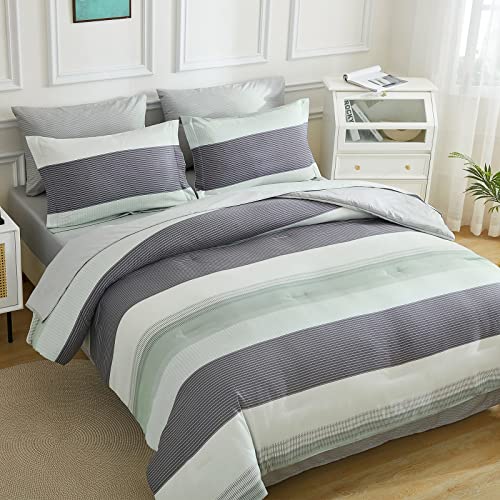 03 - Sage Green Striped