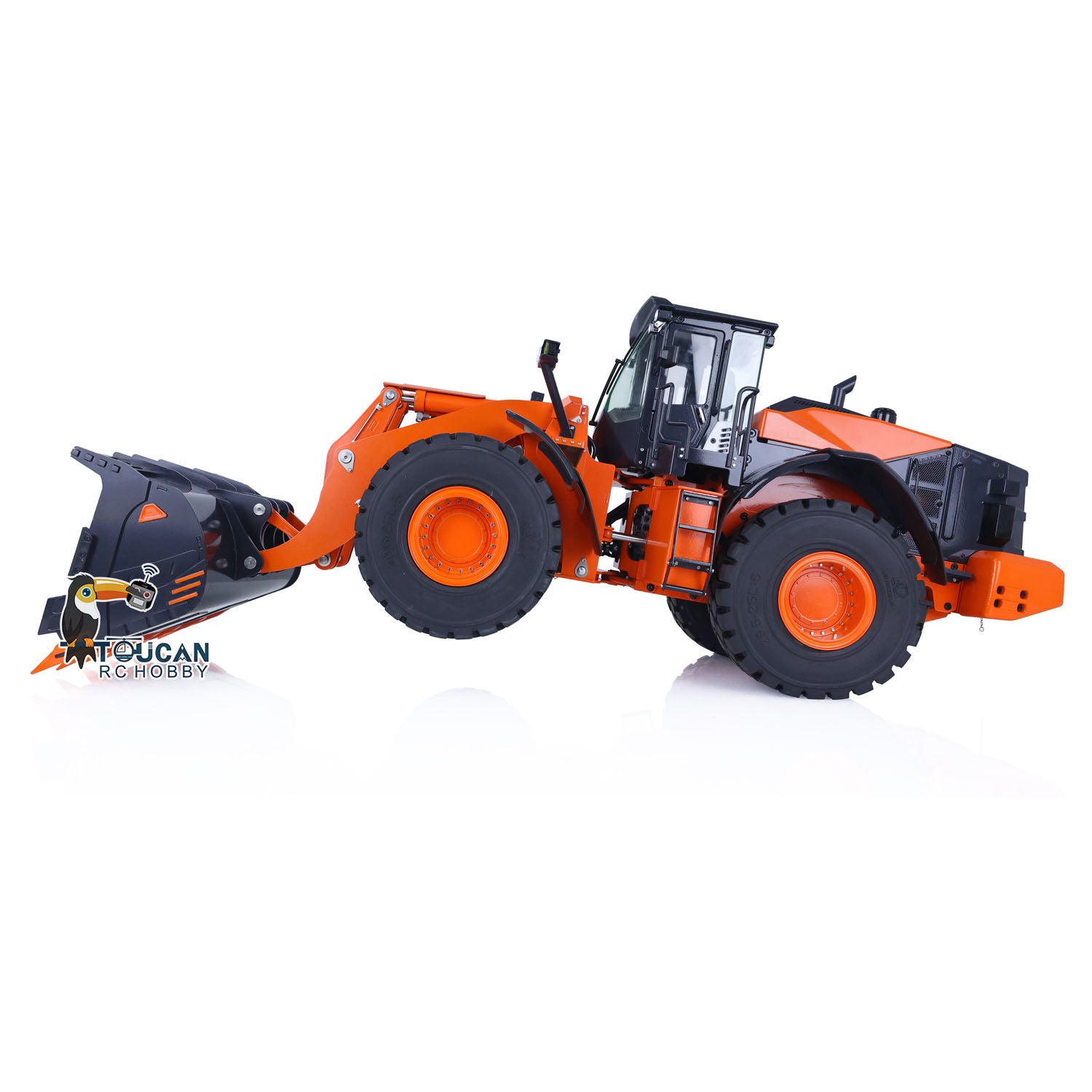 1/14 Scale Hydraulic RC Loader ZW370 JDM 198 - Remote Control Metal Construction Truck with New Sound Module - Realistic Model for Construction Site Play & Collectors