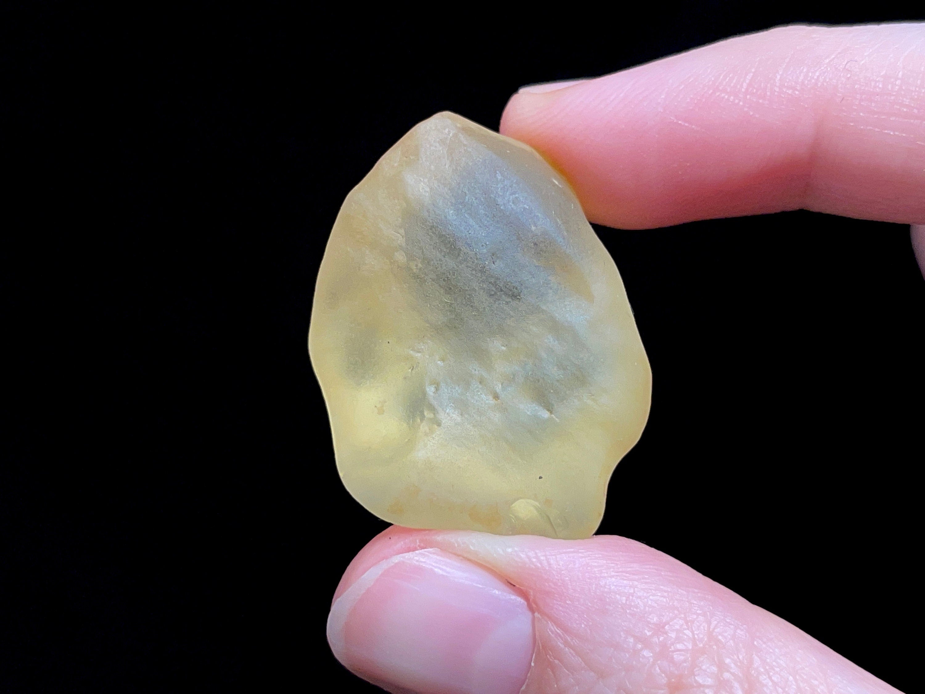Premium Libyan Desert Glass Raw Crystal - Rare 3A Grade 13g Natural Healing Stone for Meditation, Energy Work & Spiritual Healing | Metaphysical Crystals & Gemstones Collection
