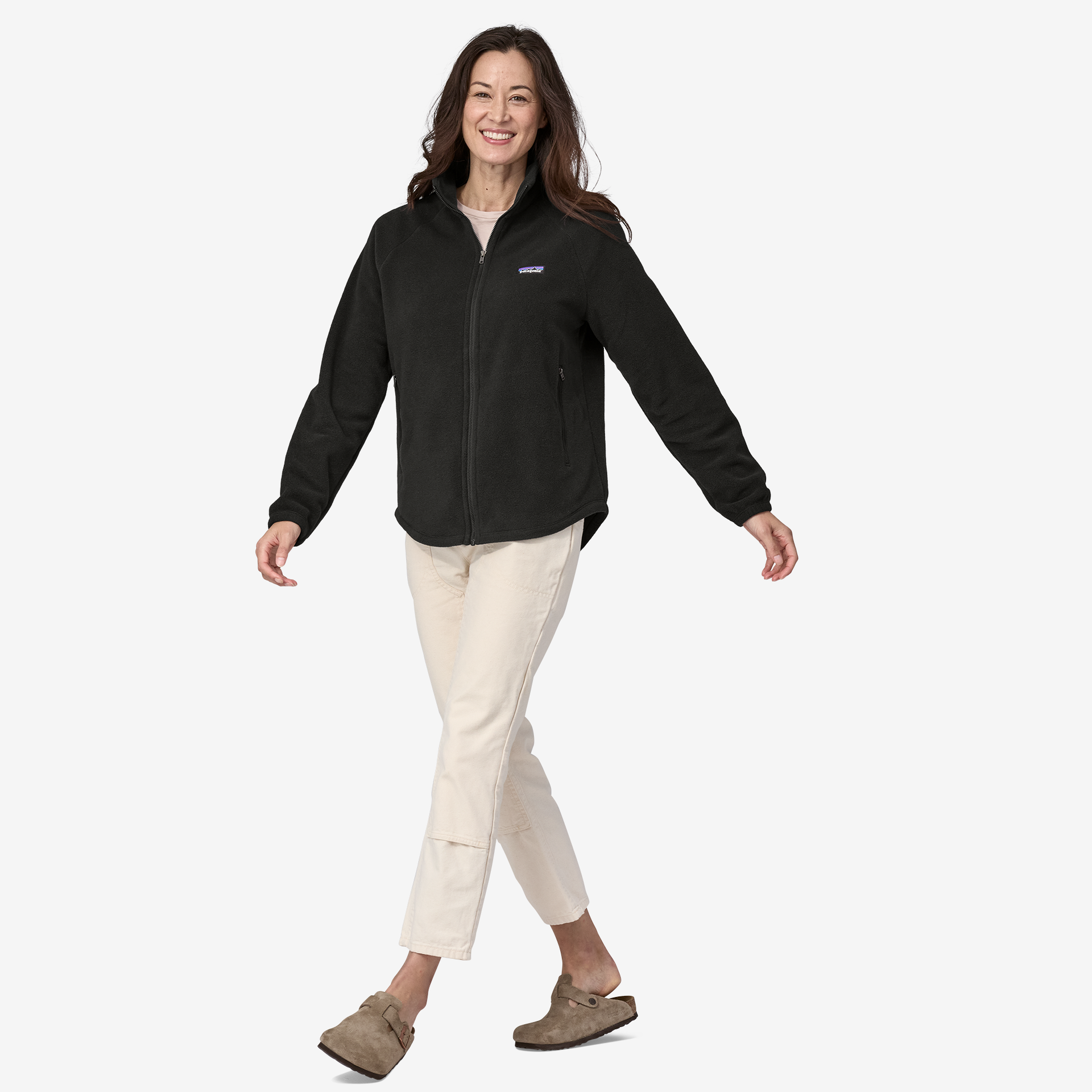 Women's Classic Microfleece Jacket - Soft & Warm Winter Outerwear for Hiking, Camping & Outdoor Activities