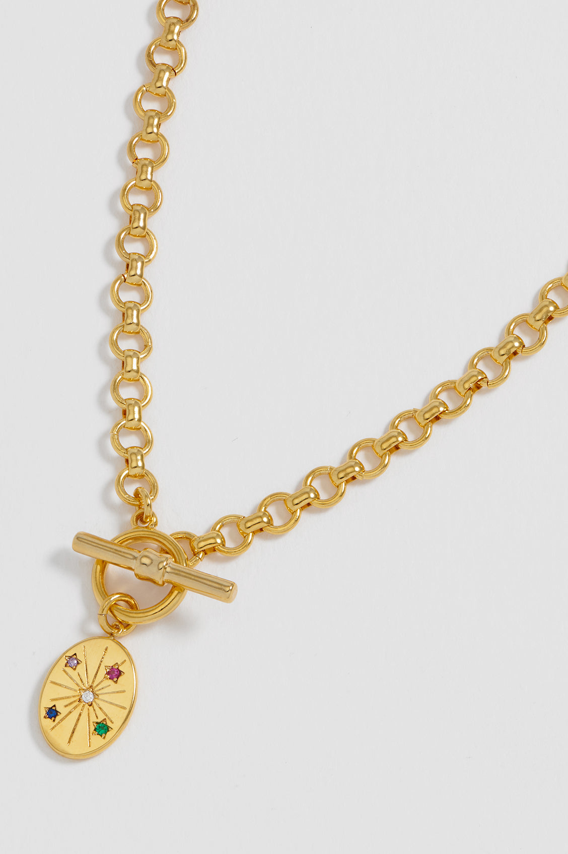 Multi Star T Bar Chunky Necklace for Women - Trendy Layered Gold Plated Statement Jewelry - Perfect for Parties, Date Night & Everyday Wear