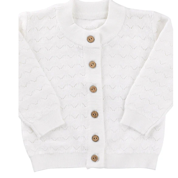 KIPP Zig Zag Knit Cardigan for Babies (3M-18M) - Soft & Cozy Sweater for Infants, Perfect for Outings, Playdates & Family Photos