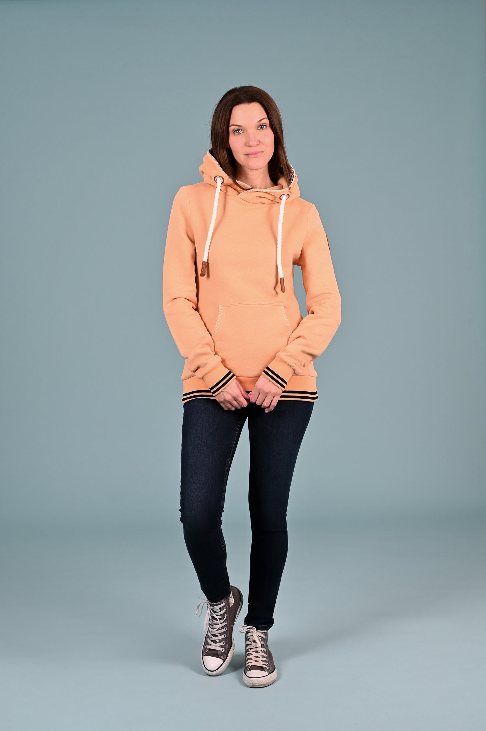 Annook2 Women's Apricot Hoodie - Soft Fleece Pullover Sweatshirt for Casual Wear, Lounge & Outdoor Activities