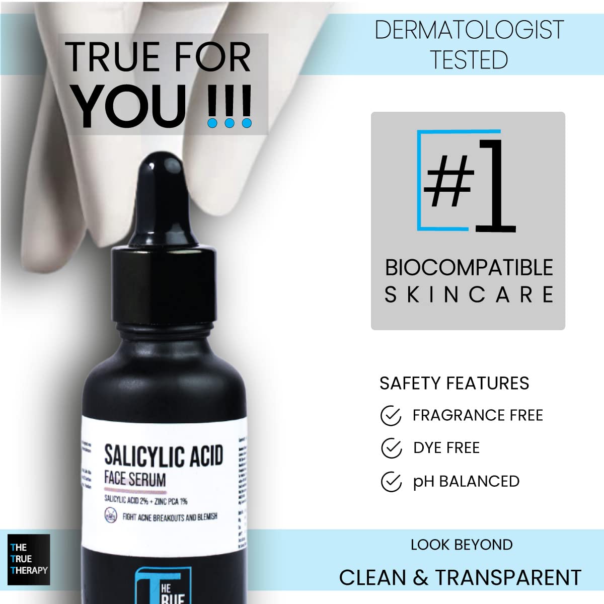 2% Salicylic Acid & Zinc PCA Face Serum for Acne Prone Skin - Treats Acne, Blackheads, Dark Spots, Reduces Blemishes & Excess Oil - Minimizes Breakouts & Pores - 30ml | Perfect for Daily Skincare & Blemish Control