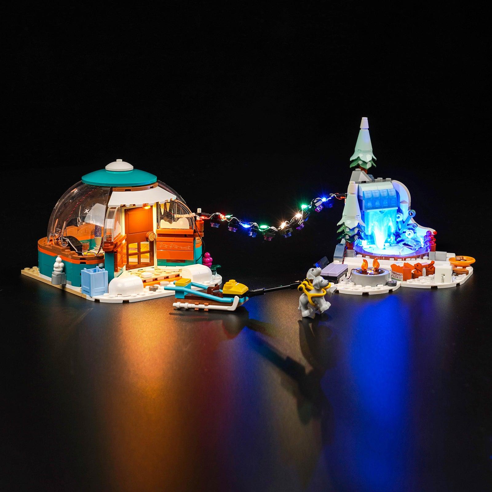 LED Lighting Kit for Igloo Holiday Adventure LEGO 41760 - Illuminate Aurora Beauty with Friends | Perfect for LEGO Displays, Nighttime Play & Winter-Themed Decorations