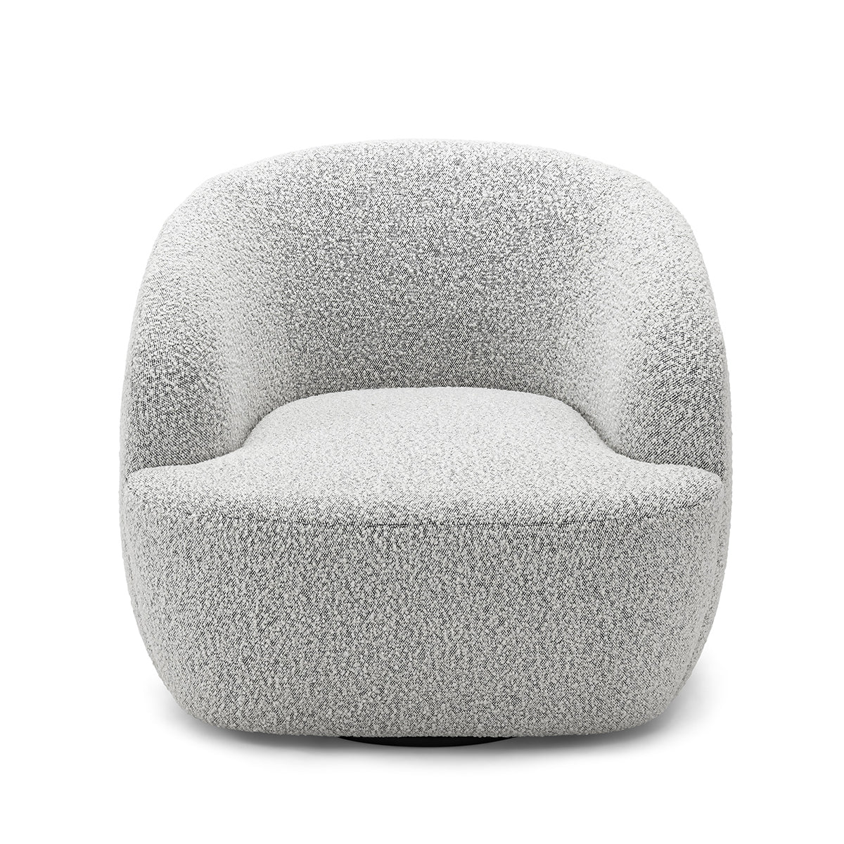 Elise Boucle Swivel Armchair - Modern Velvet Accent Chair for Living Room, Bedroom & Office - 360° Rotating Lounge Chair with Sturdy Metal Base - Perfect for Reading, Relaxing & Home Decor