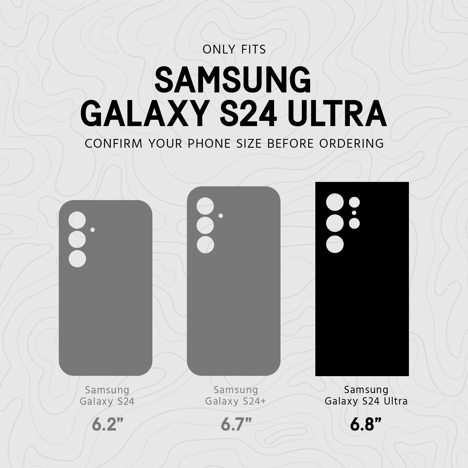 Pelican Samsung Galaxy S24 Ultra Camera Lens Protector - 9H Tempered Glass with Aluminum Rings - Anti-Scratch, Anti-Shatter, HD Clear for Night Photography - Case Friendly & Easy Installation (Black) - Perfect for Outdoor Adventures, Travel & Daily Protection