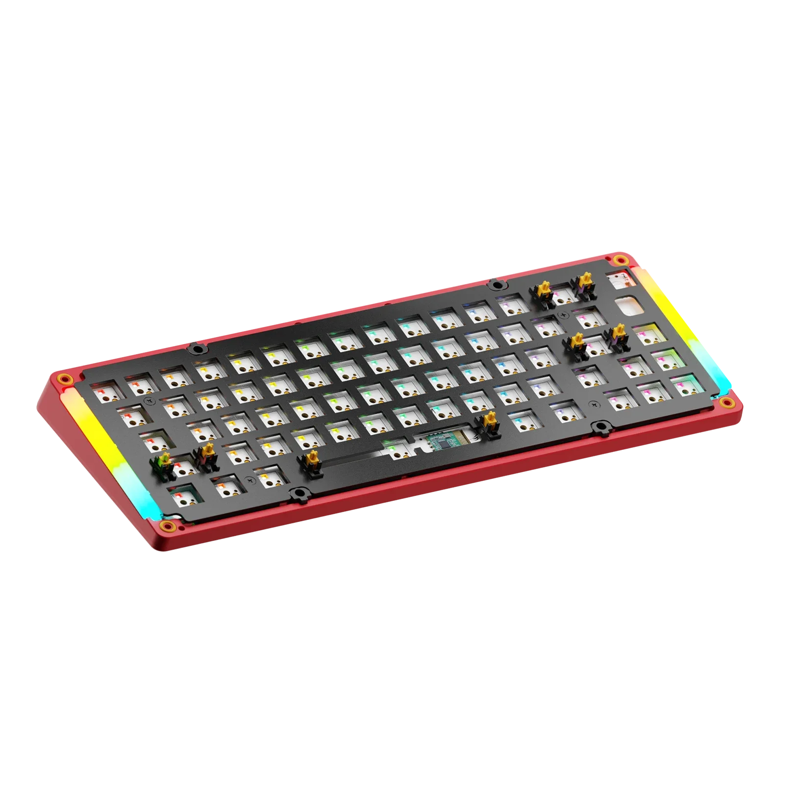 GMMK 3 65% Mechanical Keyboard Bottom Case - Limited Edition Metal Punk Red | Durable Aluminum Frame for Gaming & Typing Enthusiasts | Perfect for PC Setup, Office Work & Esports Tournaments