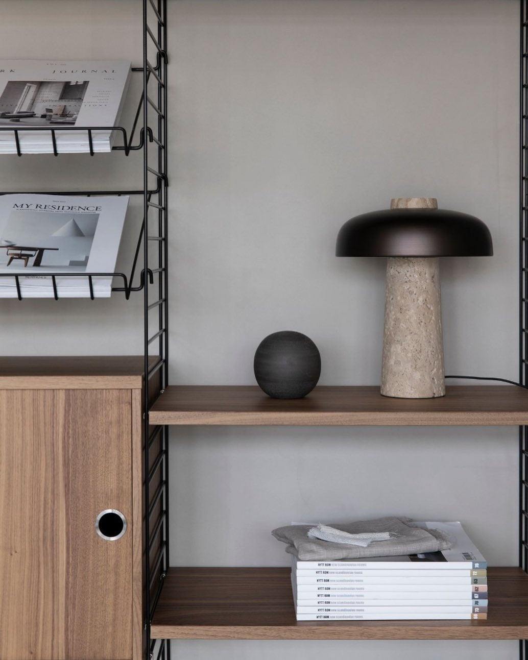 Modern Terra Dome Table Lamp - Stylish LED Bedside Lamp for Bedroom, Living Room & Office - Warm White Light with Adjustable Brightness - Perfect for Reading, Relaxing & Decor