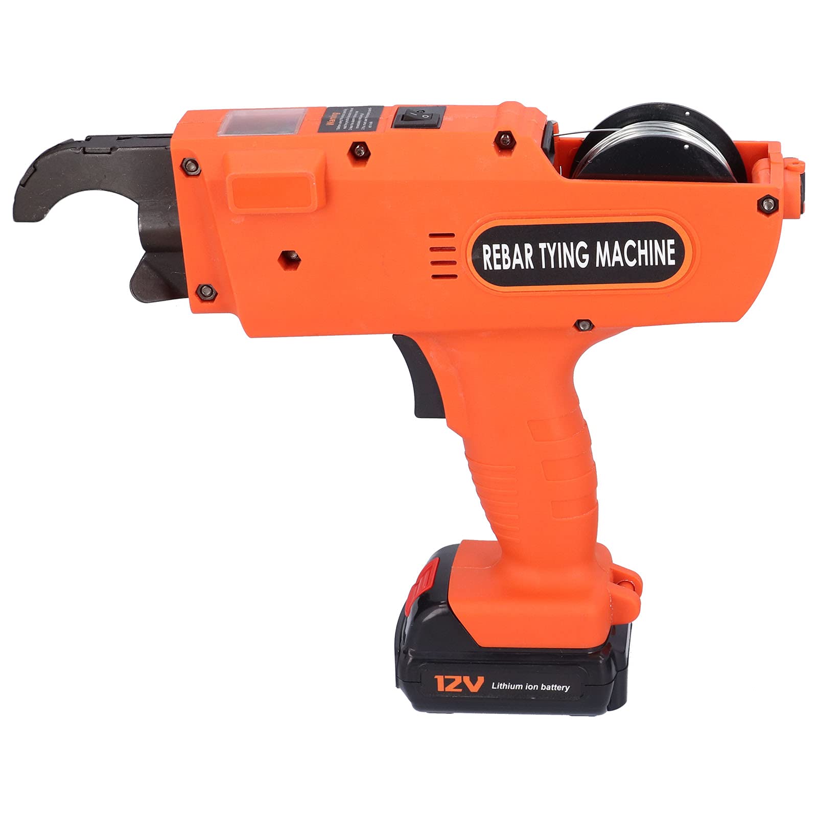Electric Rebar Tying Machine - Lightweight Portable 0.8mm Wire Diameter with Dual Batteries | High Carbon Steel for Steel/Aluminum Ingots | Heavy Duty Packaging Tool for Construction & Industrial Use
