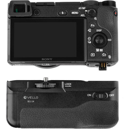 BG S4 Battery Grip for Sony Alpha a6300 & a6400 Cameras - Extended Power & Comfort for Photography & Videography