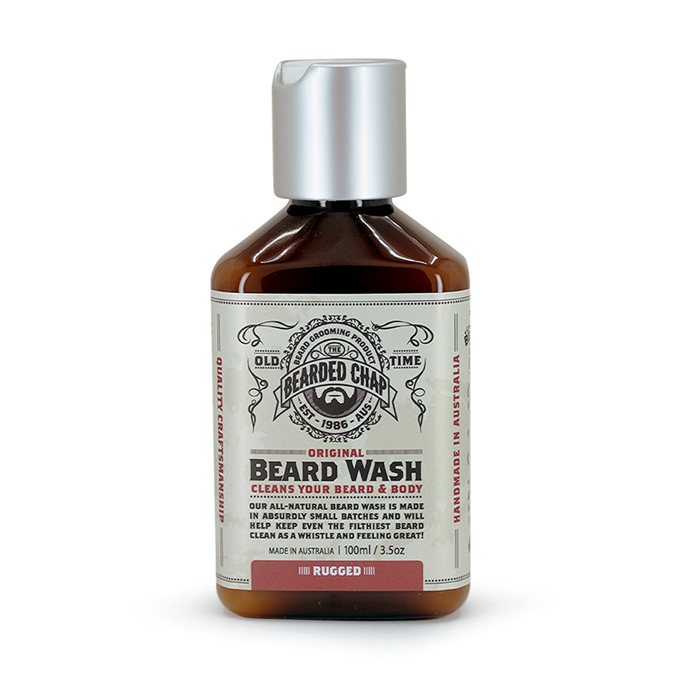 Premium Travel-Sized Beard Wash for Men - Natural & Gentle Cleansing Formula - Perfect for On-the-Go Grooming, Camping & Business Trips