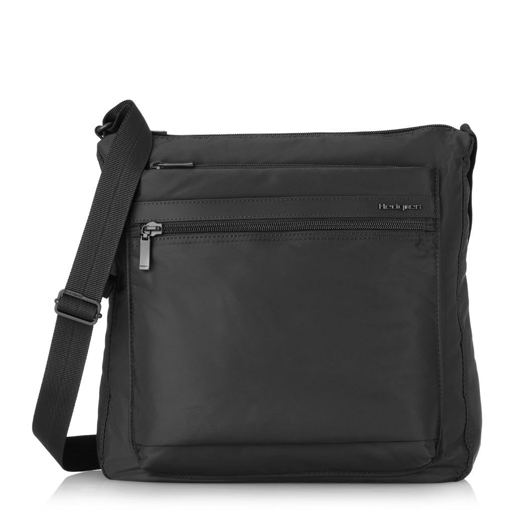 Hedgren Fanzine Vertical RFID Crossbody Bag for Women - Anti-Theft Travel Purse with Multiple Pockets, Black | Perfect for Daily Commute, Shopping & City Exploration