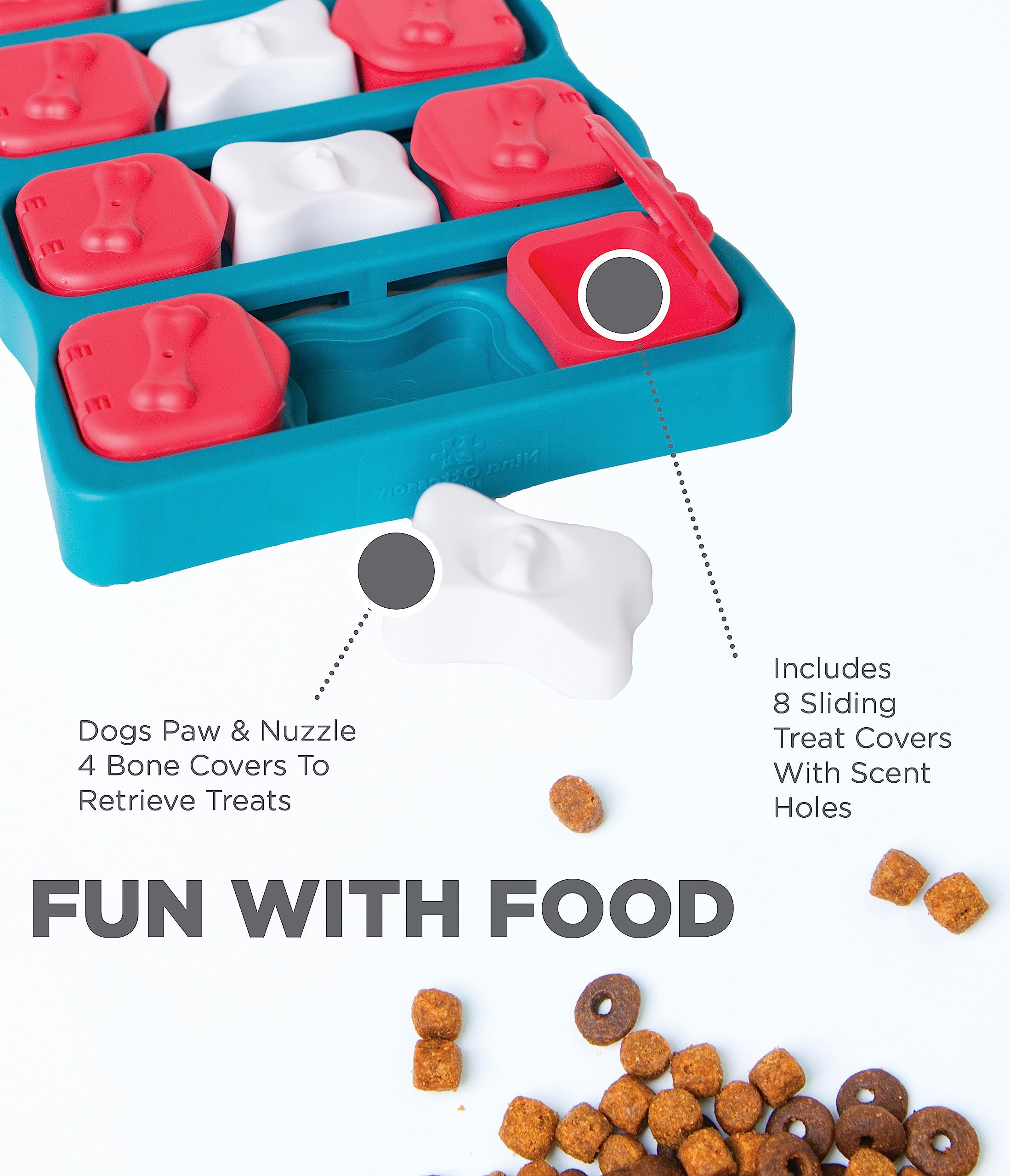 Nina Ottosson by Outward Hound - Interactive Puzzle Game Dog Toys for Mental Stimulation & Training | Slow Feeder & Boredom Buster for Small Medium Large Dogs | Perfect for Indoor Play & Enrichment Activities