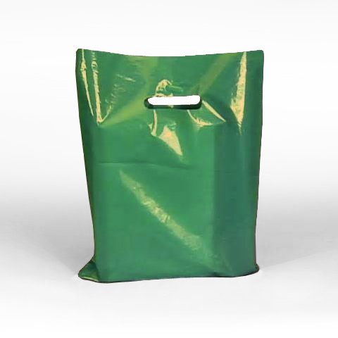 Emerald Green Glossy Bags with Die-Cut Handles 9