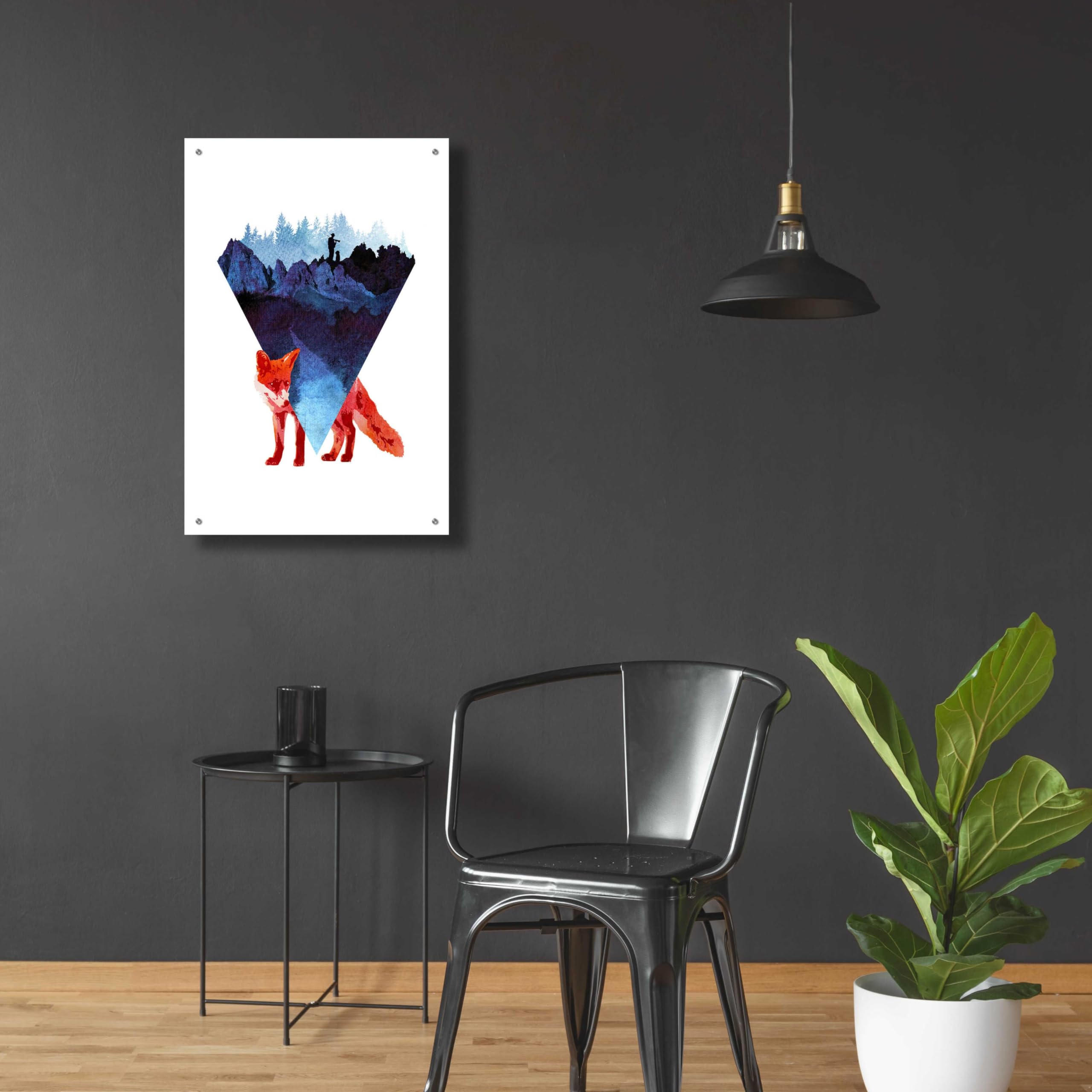 Risky Road Acrylic Glass Wall Art by Robert Farkas - 24x36 Inch Modern Abstract Painting for Living Room, Office & Bedroom Decor