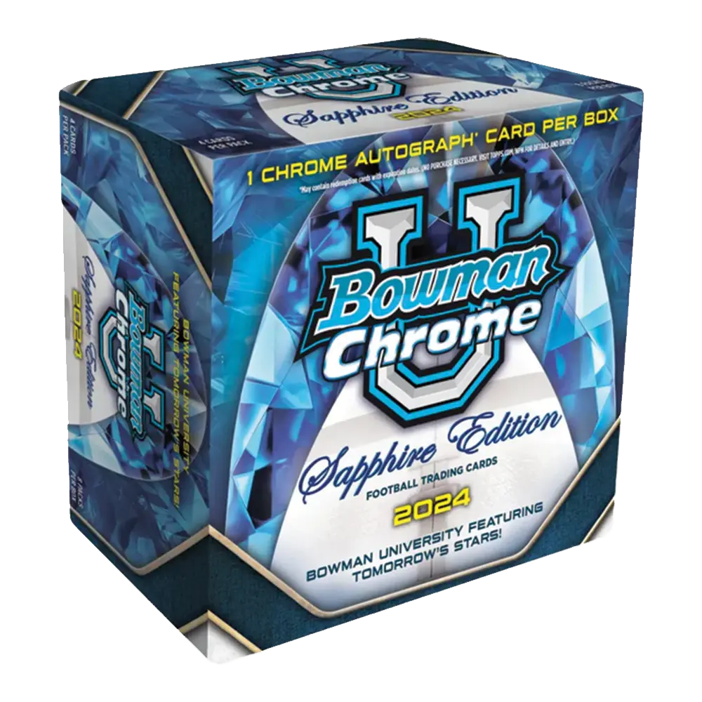 2024 Bowman Chrome University Sapphire Edition - Premium Baseball Trading Cards for Collectors & Investors | Perfect for Sports Memorabilia Collections & Gifts