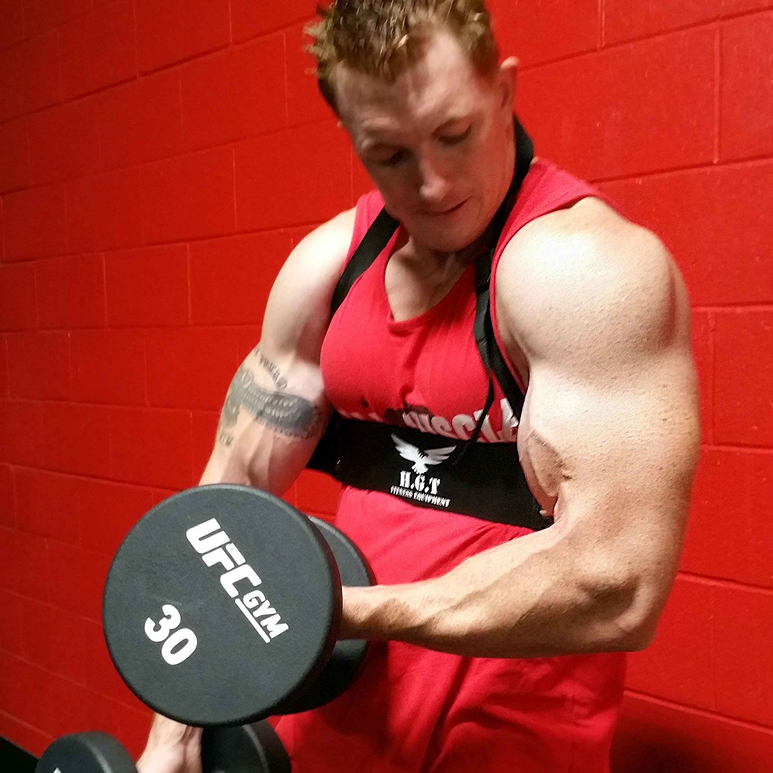 Premium Arm Blaster Bicep & Tricep Workout Bands - Heavy Duty Aluminum Biceps Curl Bar for Strength Training & Bodybuilding - Perfect for Home Gym, CrossFit, and Weightlifting Exercises