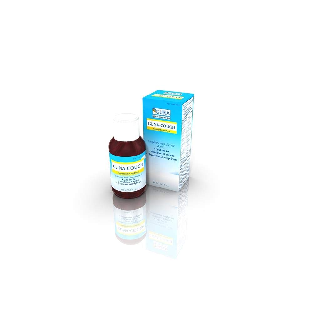 GUNA-Cough 150 ml - Natural Homeopathic Cough Relief Syrup for Adults & Kids | Soothes Dry & Wet Coughs | Day & Night Formula | Health & Beauty Essentials | Perfect for Cold Season, Allergy Relief & Family Wellness