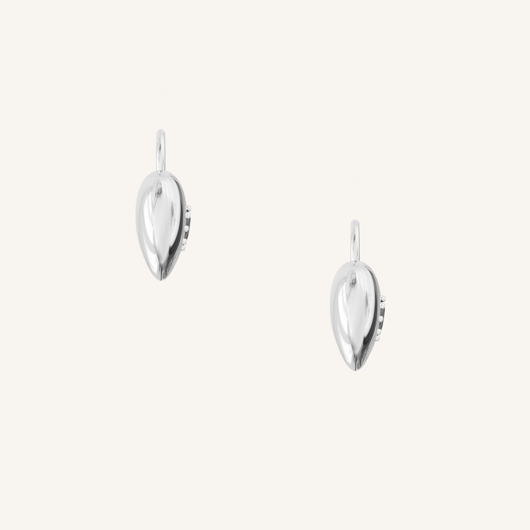 Rouge Heart Hoop Charm Earrings (Set of 2) - Romantic Valentine's Day Gift for Her, Dainty Gold Plated Jewelry for Date Night & Special Occasions