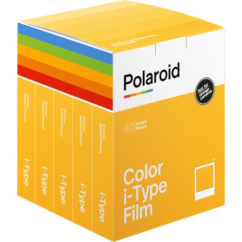 Polaroid Color i-Type Instant Film - 5 Pack (40 Exposures) for Instant Cameras - Perfect for Parties, Travel & Creative Photography