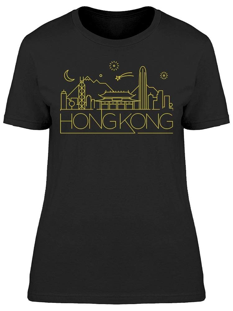 Hong Kong City Skyline Graphic T-Shirt for Women - Stylish Urban Fashion Tee for Casual Wear & Travel