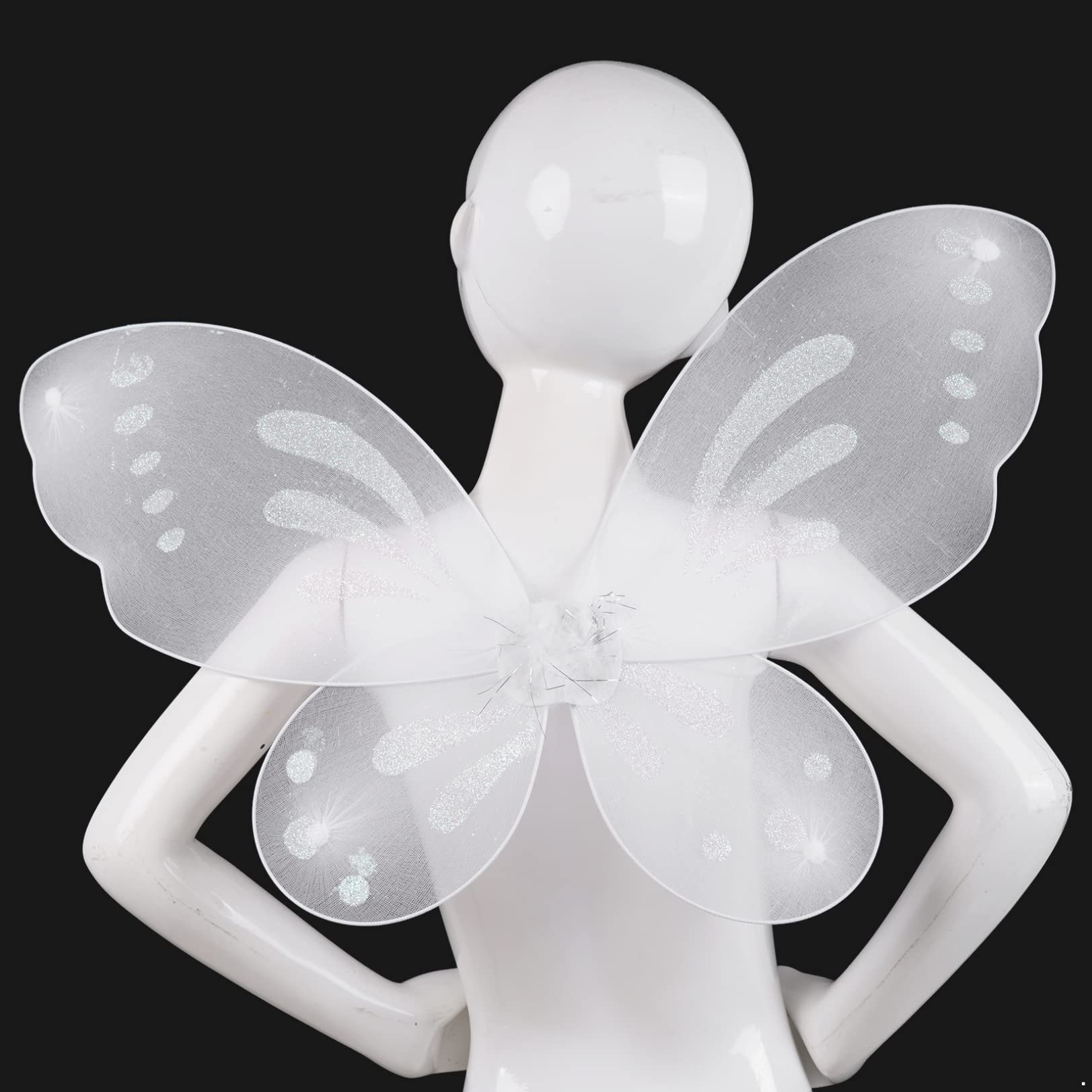 Fairy Angel or Butterfly Wings Princess Costume Set for Girls - Kids Dress Up Halloween Costume, Birthday Party, Photo Shoot & Fantasy Play Accessories