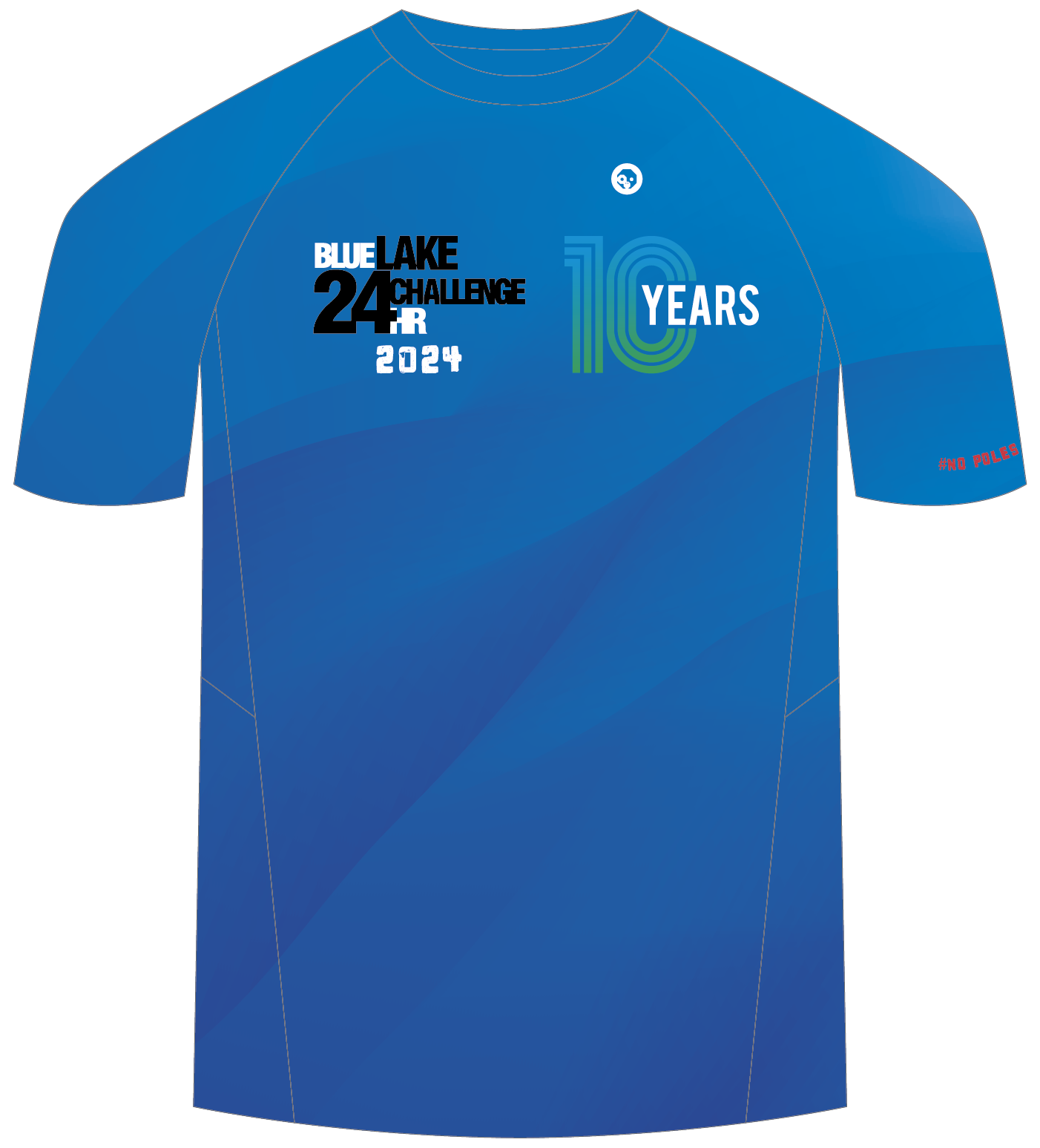 Blue Lake 24-Hour Challenge 10th Anniversary Performance T-Shirt - Moisture-Wicking Athletic Tee for Running, Cycling & Outdoor Adventures