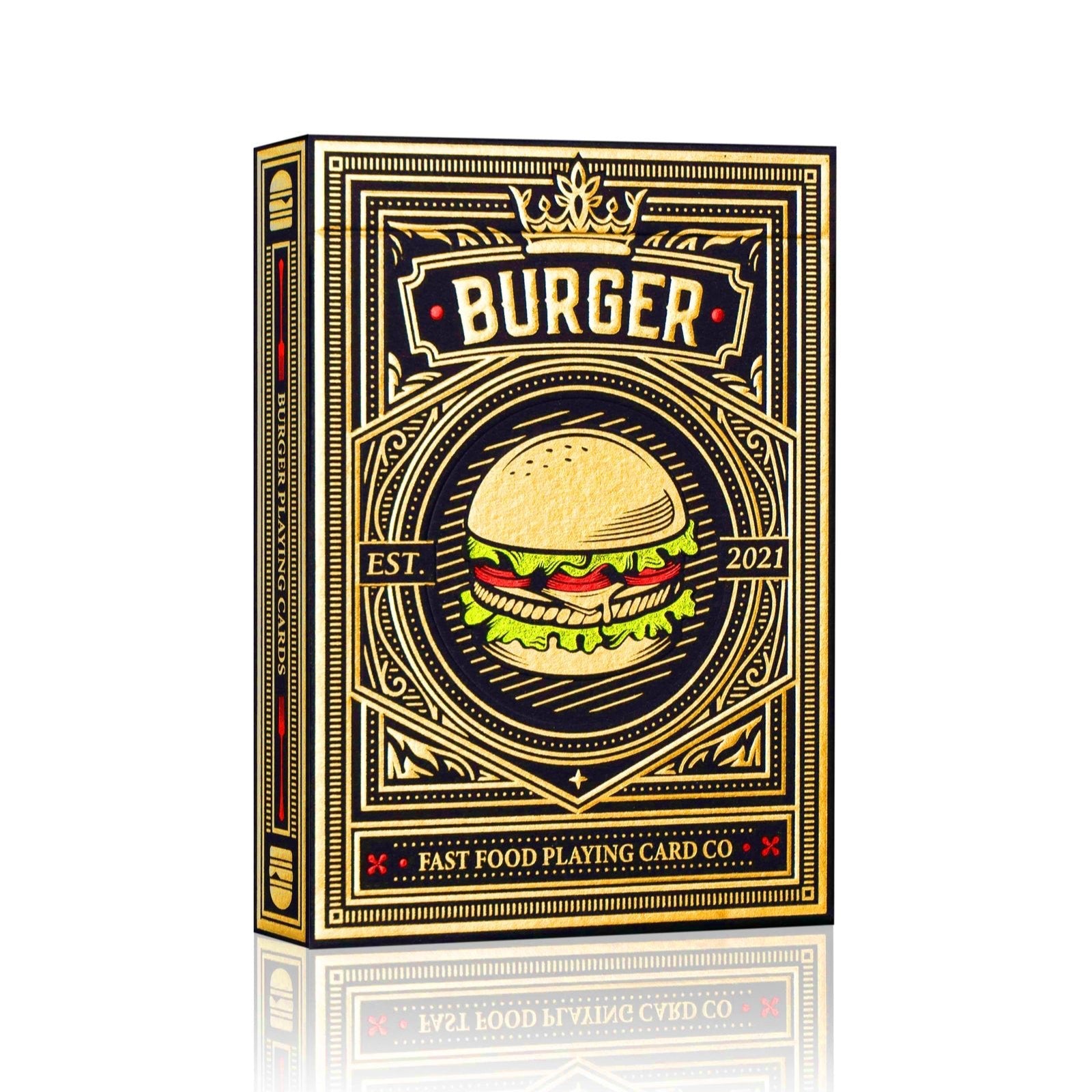Premium Burger-Themed Playing Cards - Fun & Unique Deck for Game Nights, Parties & Collectors - Perfect for Poker, Magic Tricks & Gifts