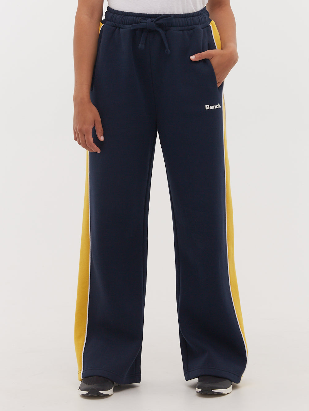 Elline Women's Wide Leg Striped Joggers - Soft Lounge Pants for Yoga, Running & Casual Wear