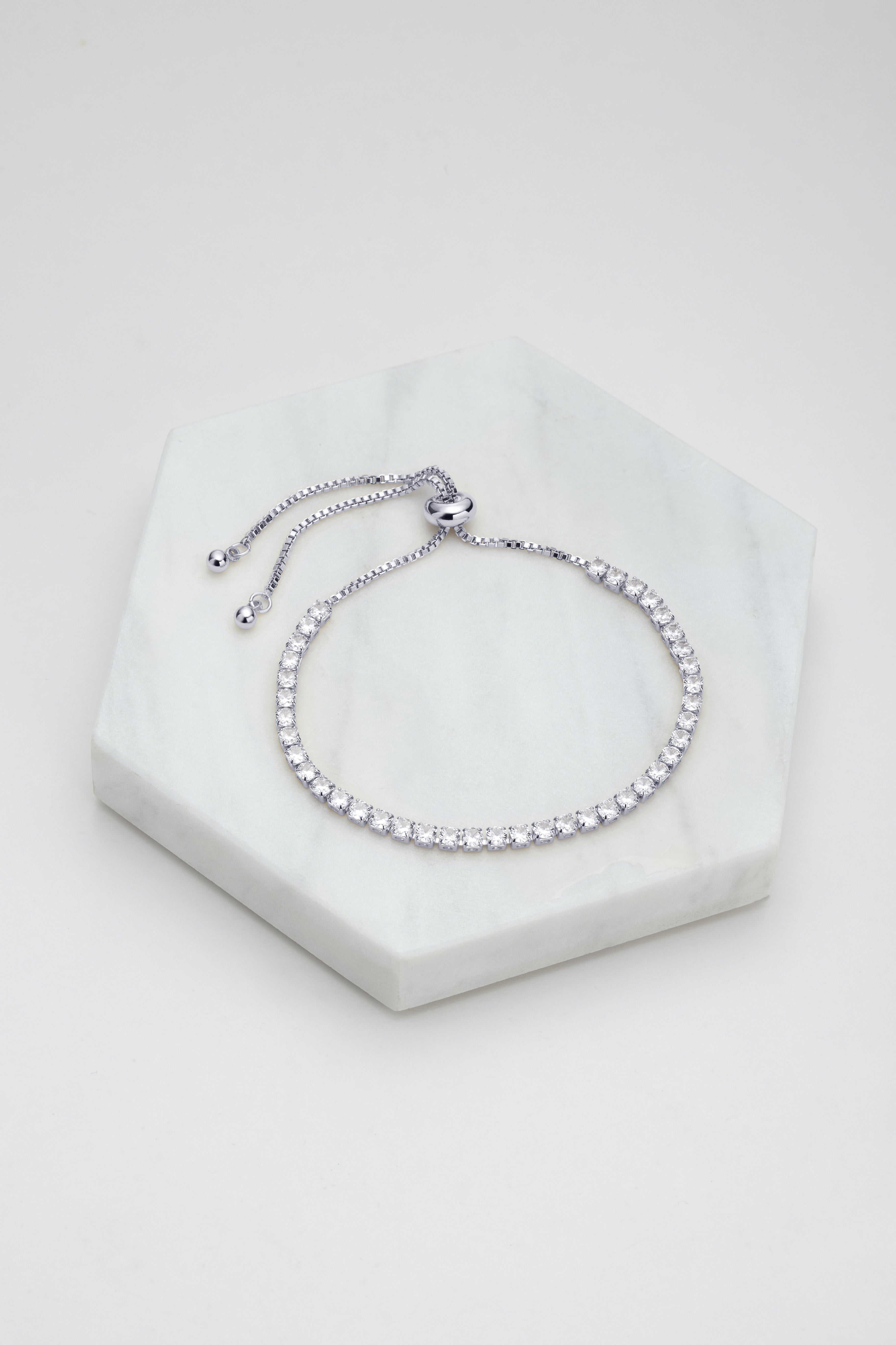 Nikki Tennis Bracelet for Women - Sterling Silver Diamond Tennis Bracelet - Elegant Jewelry Gift for Birthday, Anniversary & Special Occasions