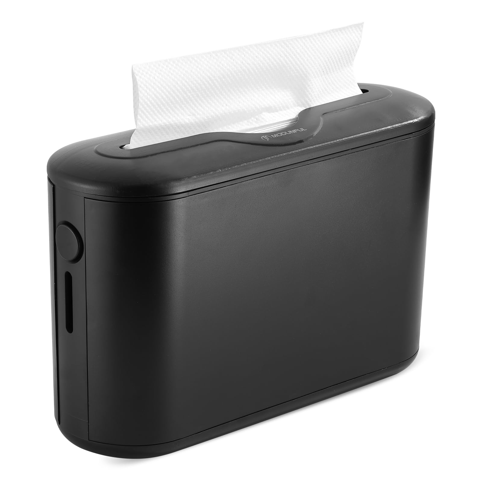 Modunful Black Multifold Paper Towel Dispenser - Countertop Hand & Napkin Holder for Kitchen, Bathroom, Bedroom | Space-Saving & Hygienic Solution for Homes, Offices & Restaurants