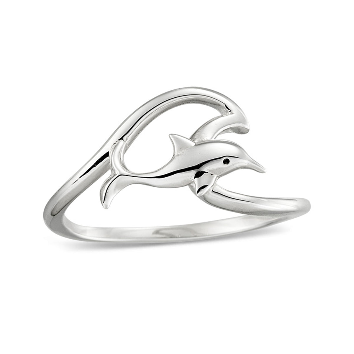 Elegant Gliding Dolphin Silver Ring for Women - Perfect Gift for Birthday, Anniversary & Beach Lovers - Boho Ocean Jewelry for Everyday Wear & Special Occasions