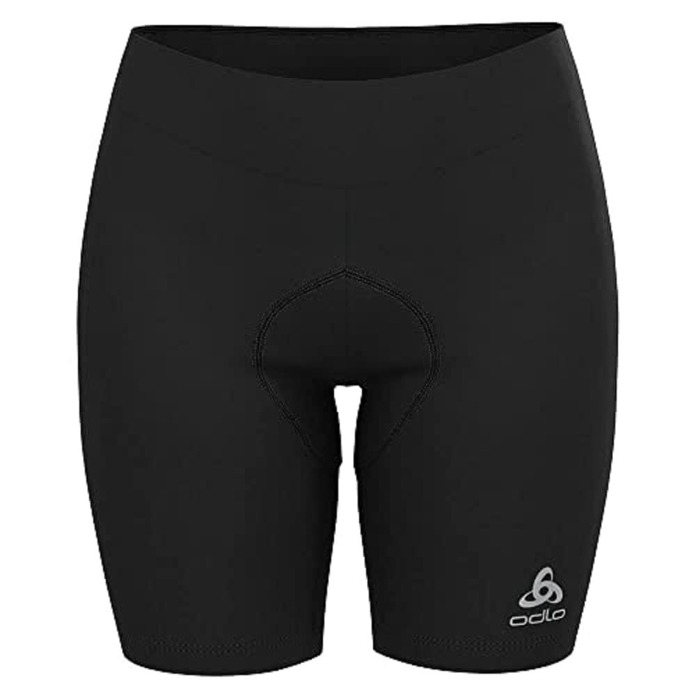 Odlo Women's Essential Cycling Short Tights - High Waist Breathable Bike Shorts for Women, Perfect for Cycling, Running, Yoga & Workout