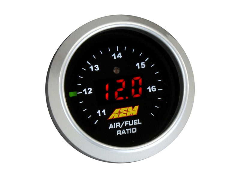 AEM Digital Wideband UEGO Air Fuel Ratio Gauge - High Performance O2 Sensor for Cars, Trucks & Racing - Real-Time AFR Monitoring for Tuning & Diagnostics