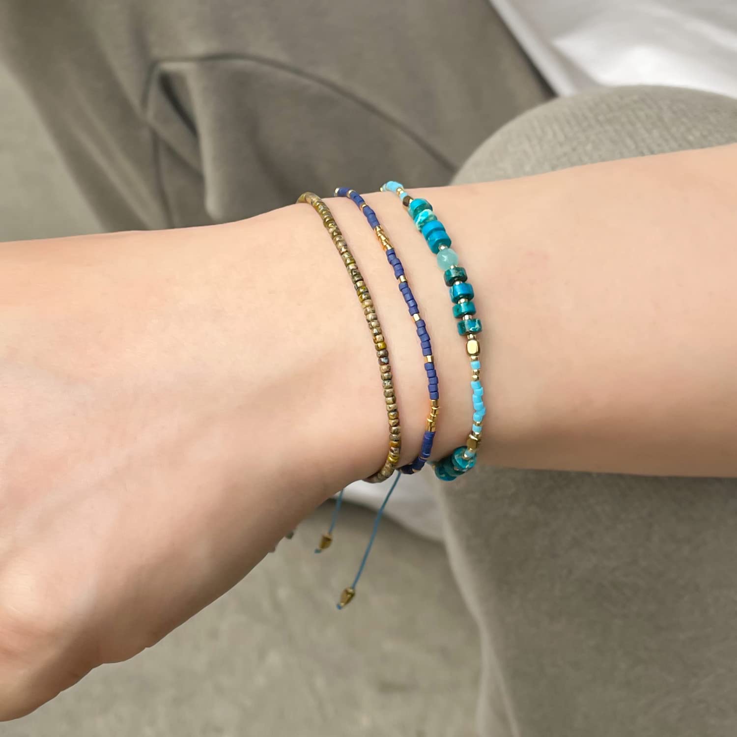 Colorful Beaded Friendship Bracelets for Women - Thin Strand Fashion Jewelry for Gifts, Parties & Everyday Wear
