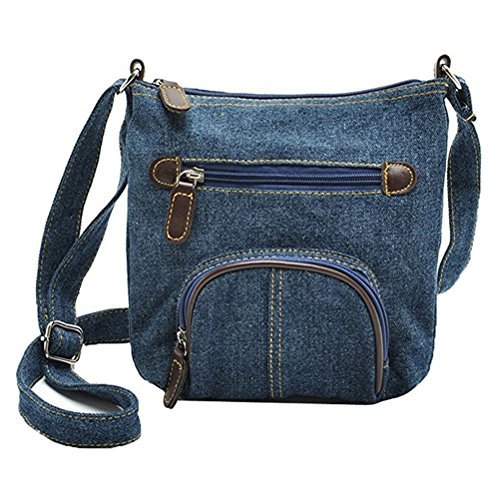 Stylish Donalworld Women's Mini Denim Crossbody Bag - Fashionable Shoulder Purse for Everyday Use, Travel & Casual Outings